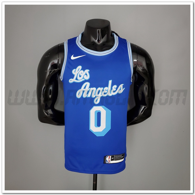 Maglia Los Angeles Lakers (Kuzma #0) 2021 Retro Blu