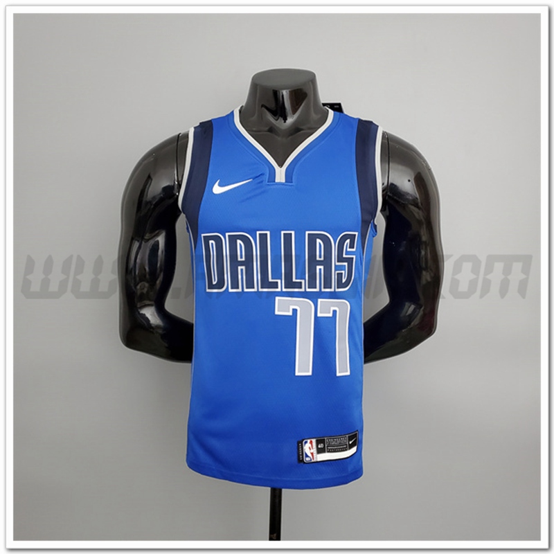 Maglia Dallas Mavericks (Doncic #77) Blu
