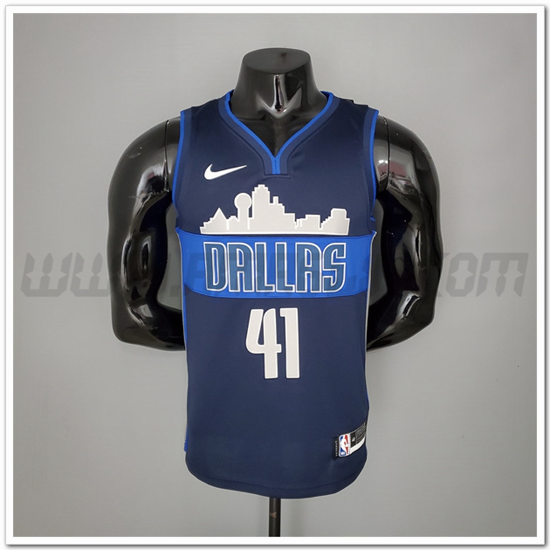 Maglia Dallas Mavericks (Nowitzki #41) Iceberg Edition