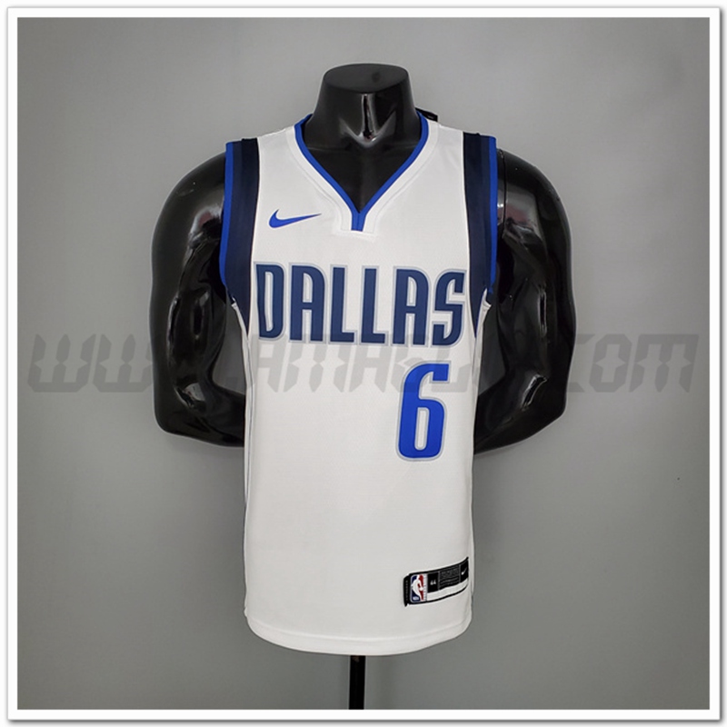 Maglia Dallas Mavericks (Porzingis #6) Domicile Bianco