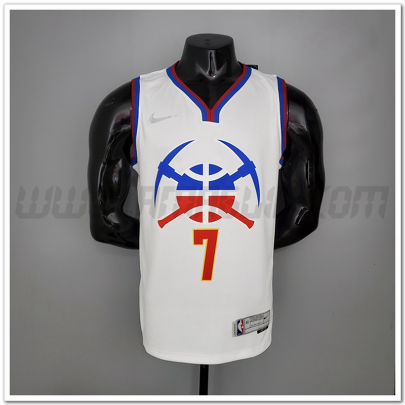Maglia Denver Nuggets (Roy #7) 2021 Bianco Bonus Edition