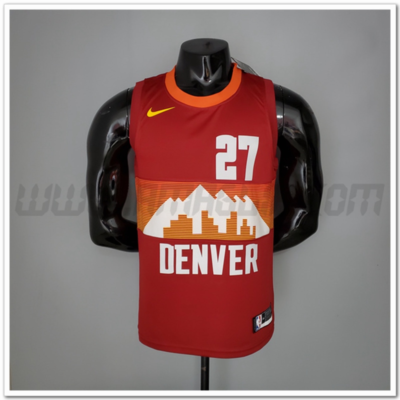 Maglia Denver Nuggets (Murray #27) 2021 Rosso Citta
