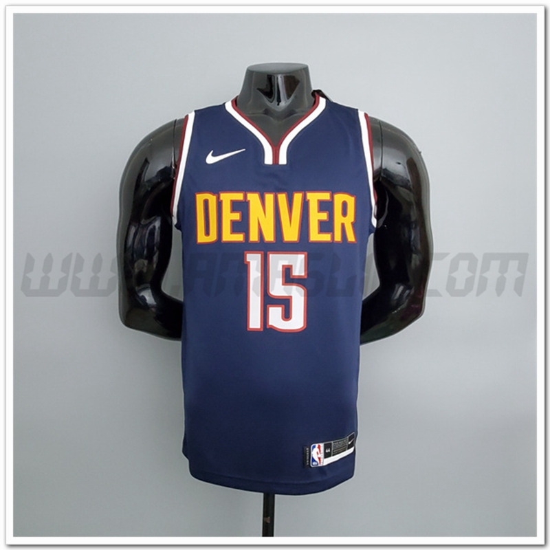 Maglia Denver Nuggets (Jokic #15) Blu Marino