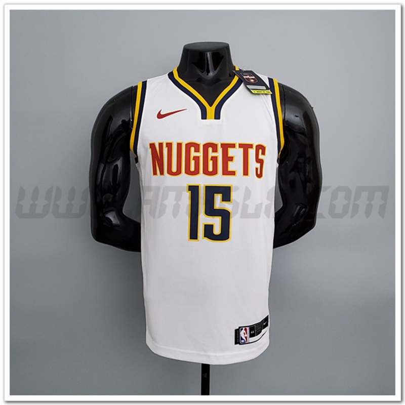 Maglia Denver Nuggets (Jokic #15) Bianco Limited