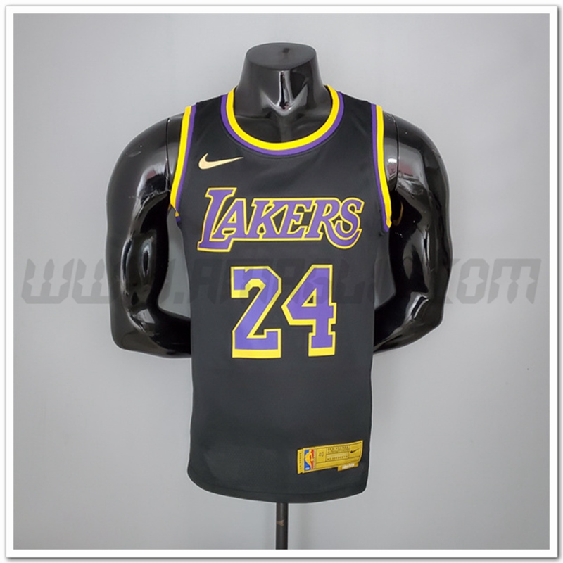 Maglia Los Angeles Lakers (Bryant #24) 2021 Nero Bonus Edition