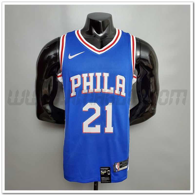 Maglia Detroit Pistons (Embiid #21) Blu