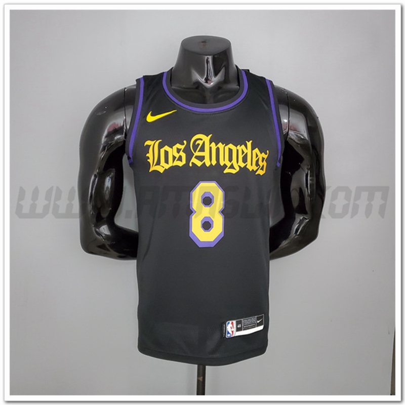 Maglia Los Angeles Lakers (Bryant #8) 2021 Nero