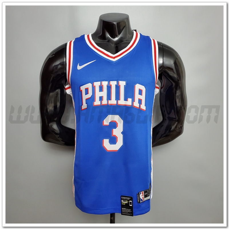 Maglia Detroit Pistons (Iverson #3) Blu