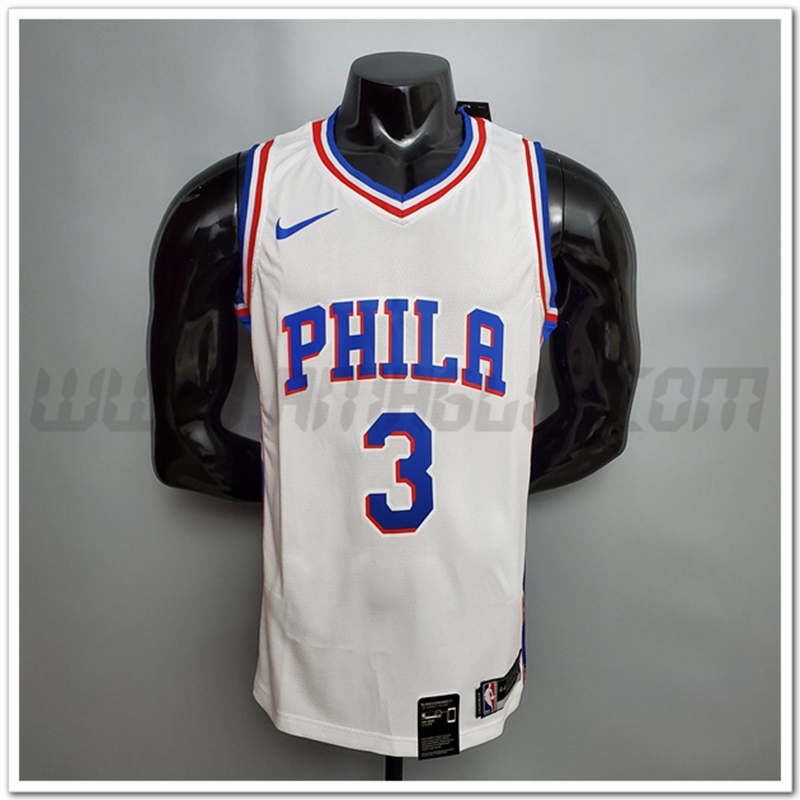 Maglia Detroit Pistons (Iverson #3) Bianco