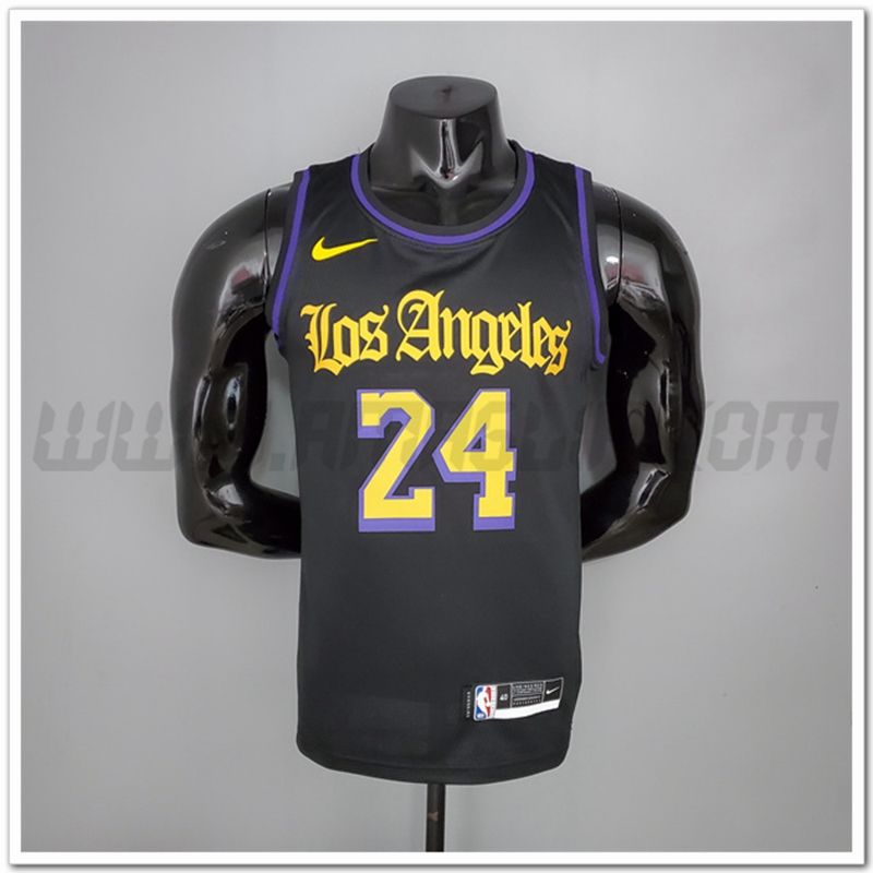 Maglia Los Angeles Lakers (Bryant #24) 2021 Nero