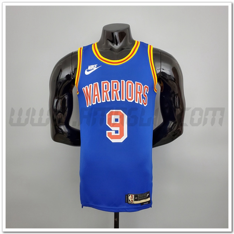 Maglia Golden State Warriors (Iguodala #9) Blu Retro 75°anniversario