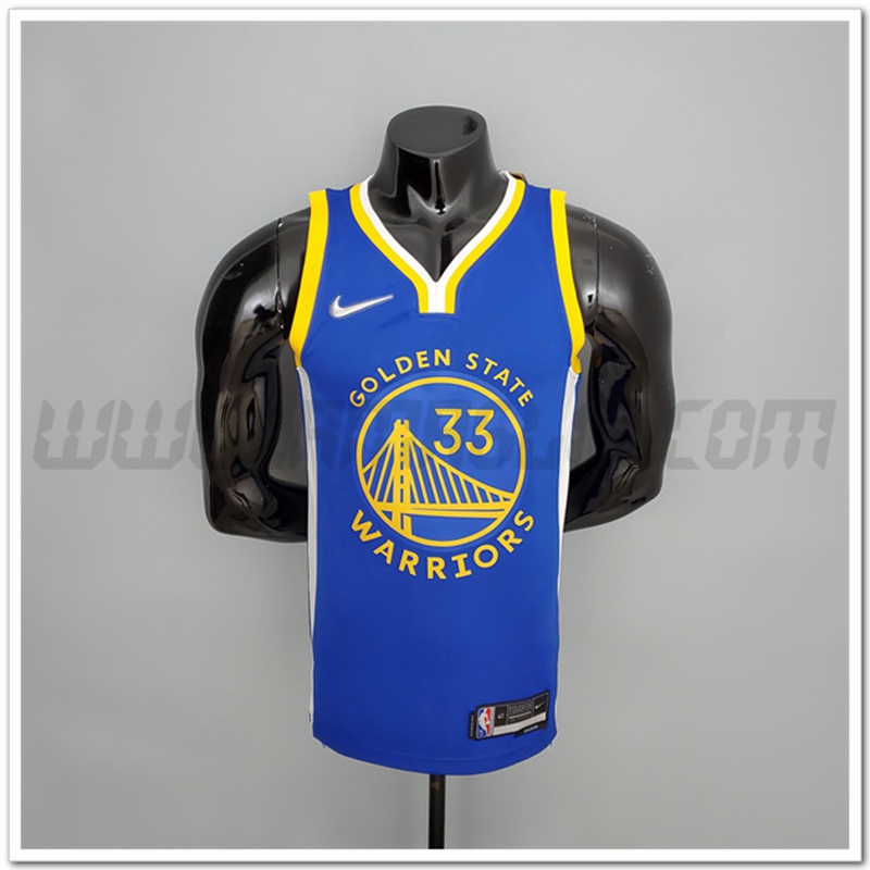 Maglia Golden State Warriors (Wiseman #33) Blu 75°anniversario