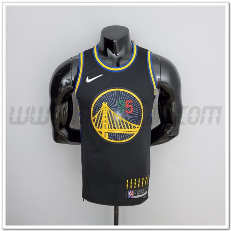 Maglia Golden State Warriors (Toscano #95) Nero 75°anniversario Mexico Edition