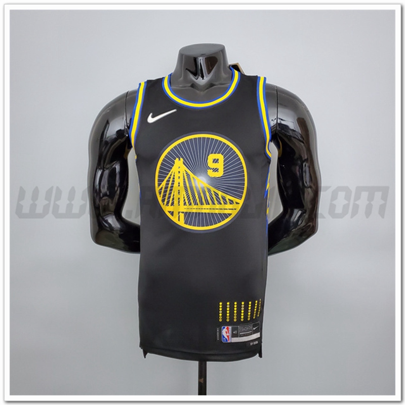 Maglia Golden State Warriors (Iguodala #9) Nero 75°anniversario Citta