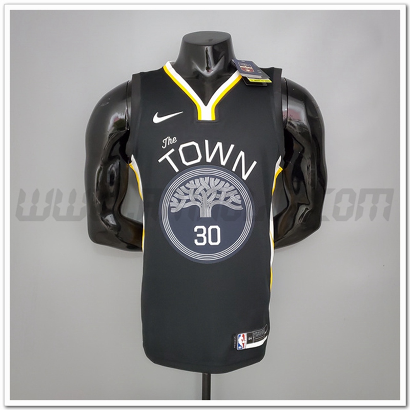 Maglia Golden State Warriors (Curry #30) Nero