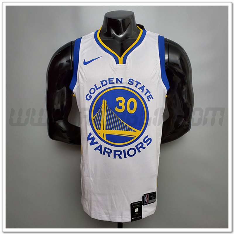 Maglia Golden State Warriors (Curry #30) Bianco