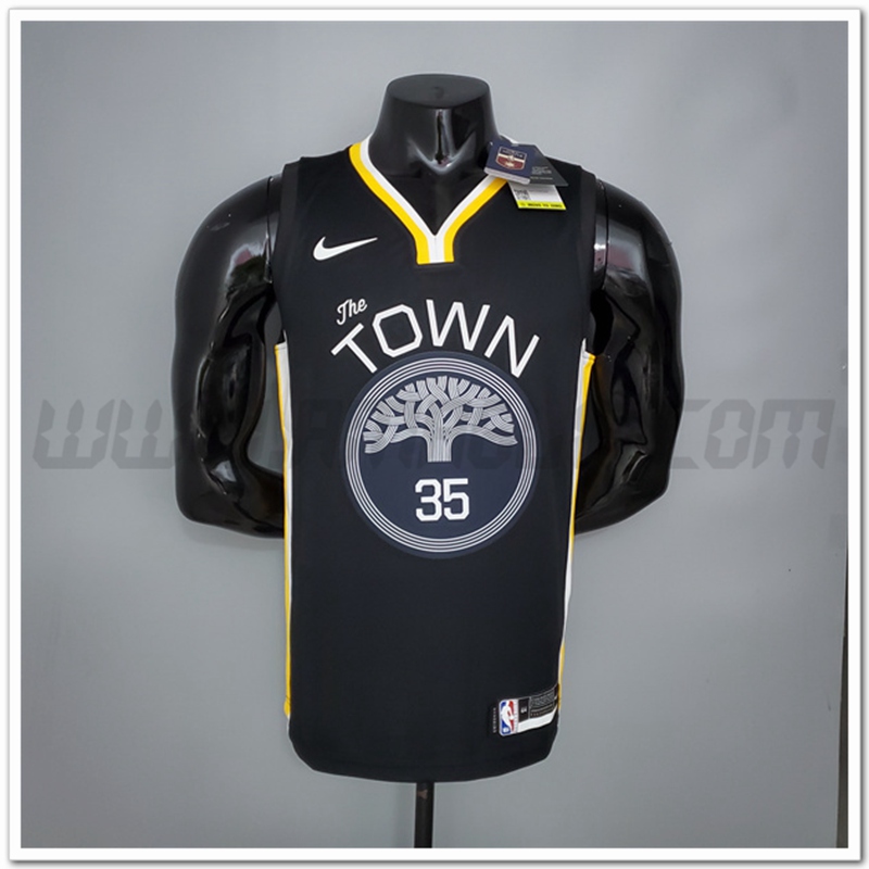Maglia Golden State Warriors (Durant #35) Nero