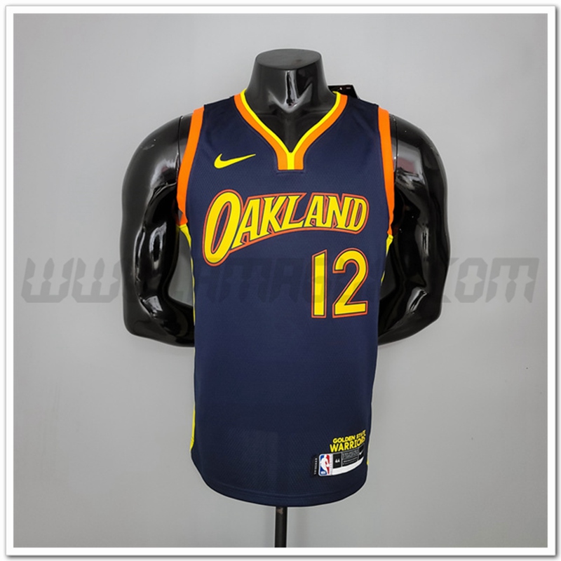 Nuovo Maglia Golden State Warriors (Oubre Jr.#12) Nero