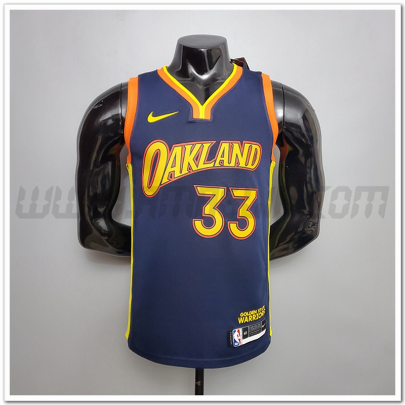 Nuovo Maglia Golden State Warriors (Wiseman #33) Blu reale Citta
