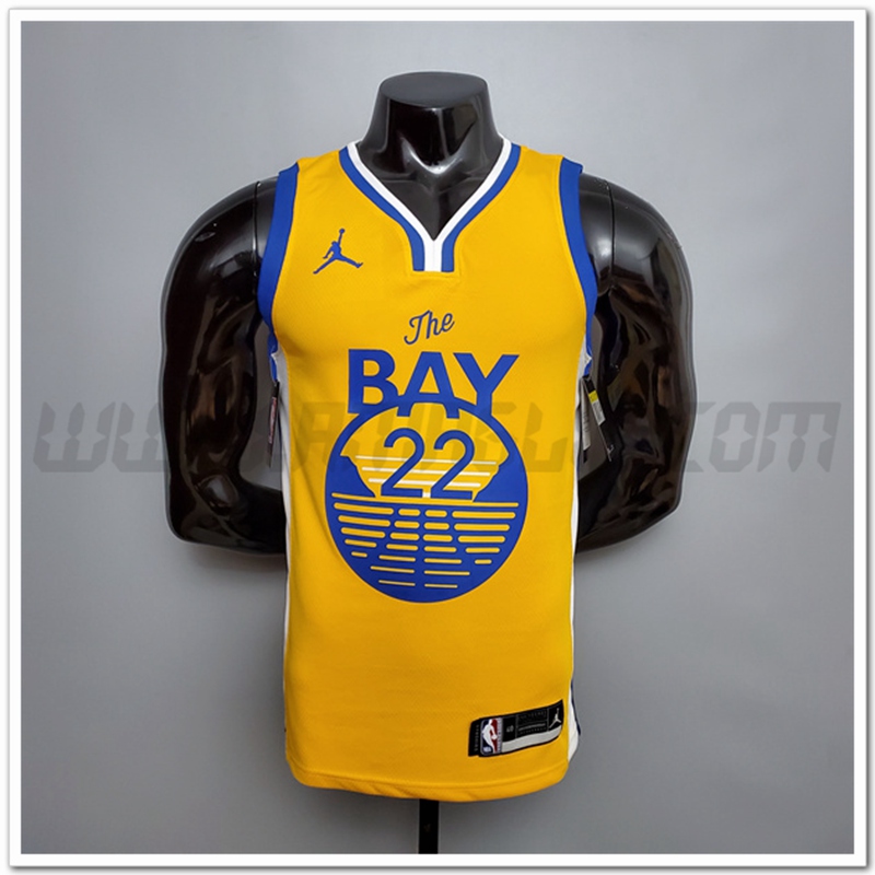 Nuovo Maglia Golden State Warriors (Wiggins #22) Giallo
