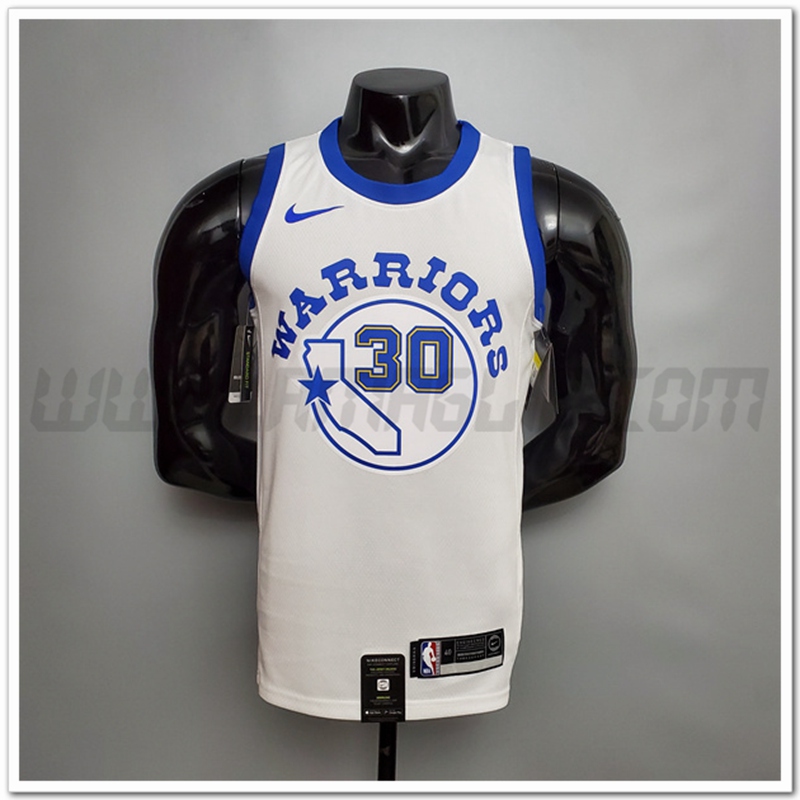 Maglia Golden State Warriors (Curry #30) Bianco Retro Version