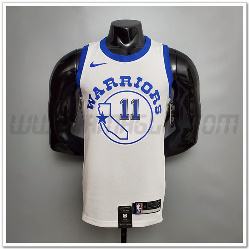 Maglia Golden State Warriors (Thompson #11) Bianco Retro Version