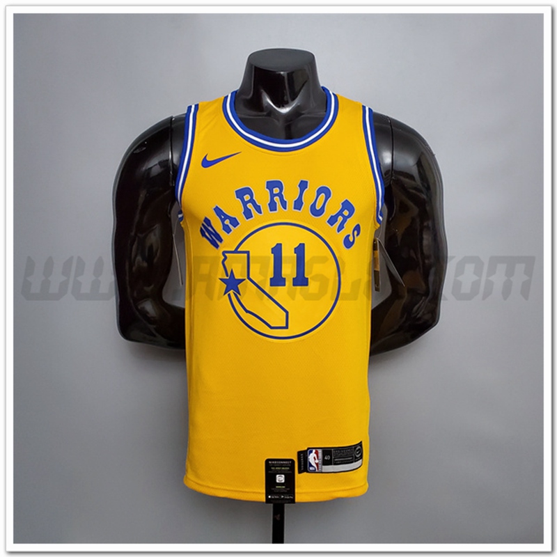 Maglia Golden State Warriors (Thompson #11) Giallo Retro Version