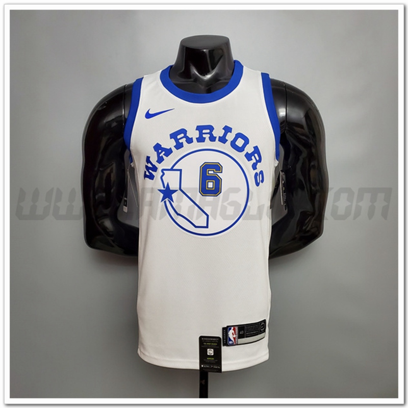 Maglia Golden State Warriors (Young #6) Bianco Retro Version