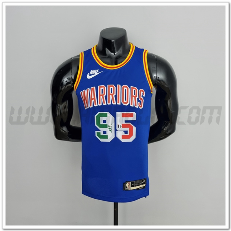 Maglia Golden State Warriors (Toscano #95) Blu Mexico Exclusive