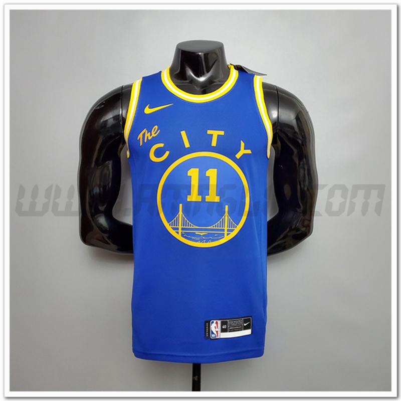 Maglia Golden State Warriors (Thompson #11) Blu Tram Version