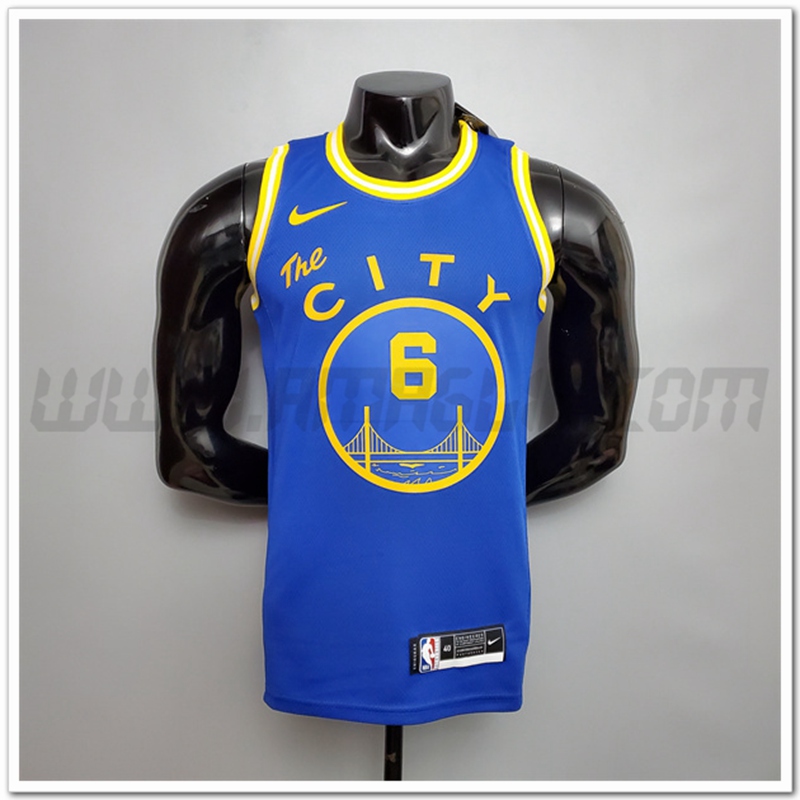 Maglia Golden State Warriors (Young #6) Blu Tram Version