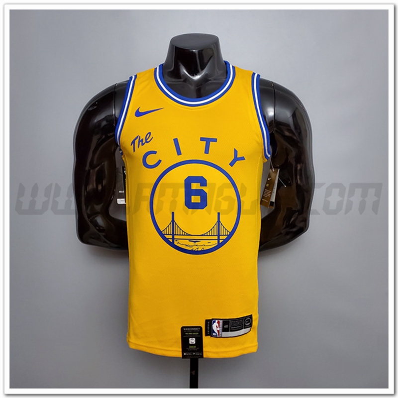 Maglia Golden State Warriors (Young #6) Giallo Tram Version