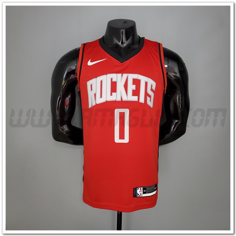 Maglia Houston Rockets (Westbrook #0) 2021 Rosso