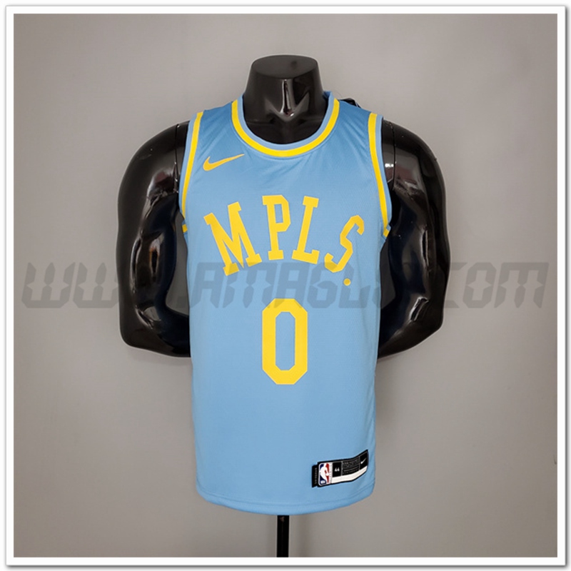 Maglia Los Angeles Lakers (Kuzma #0) 2021 Blu Minneapolis Edition