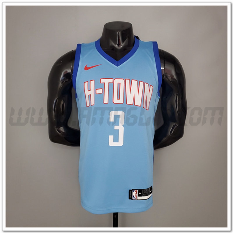 Maglia Houston Rockets (Paul #3) 2021 Blu Citta