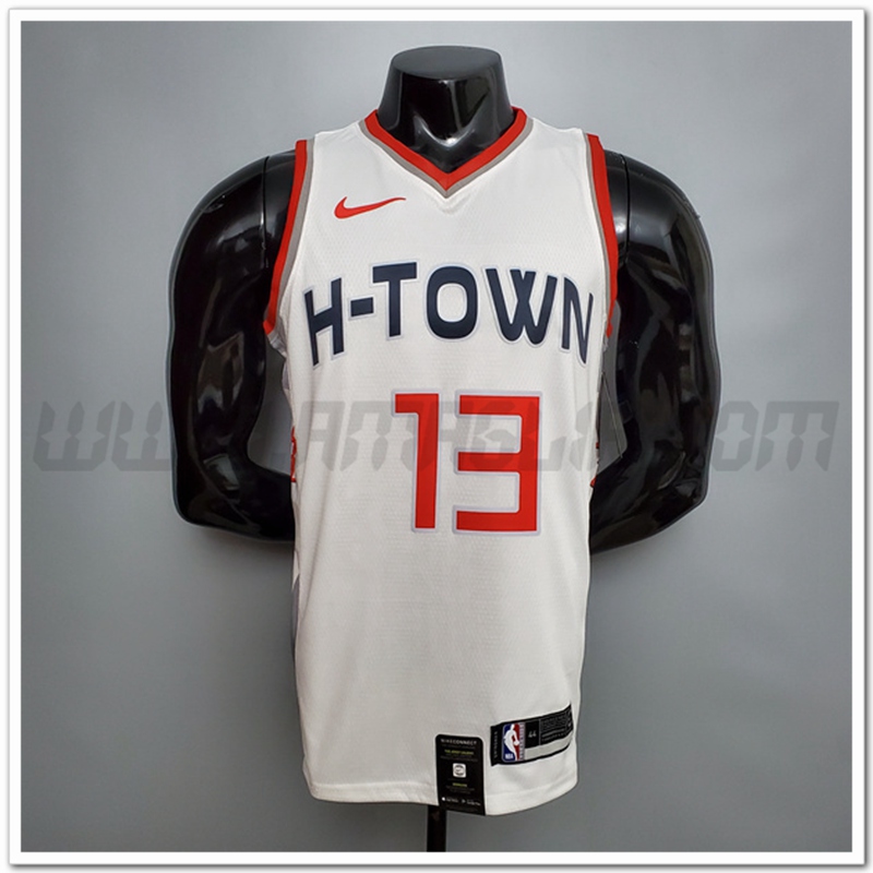 Maglia Houston Rockets (Harden #13) Bianco Citta