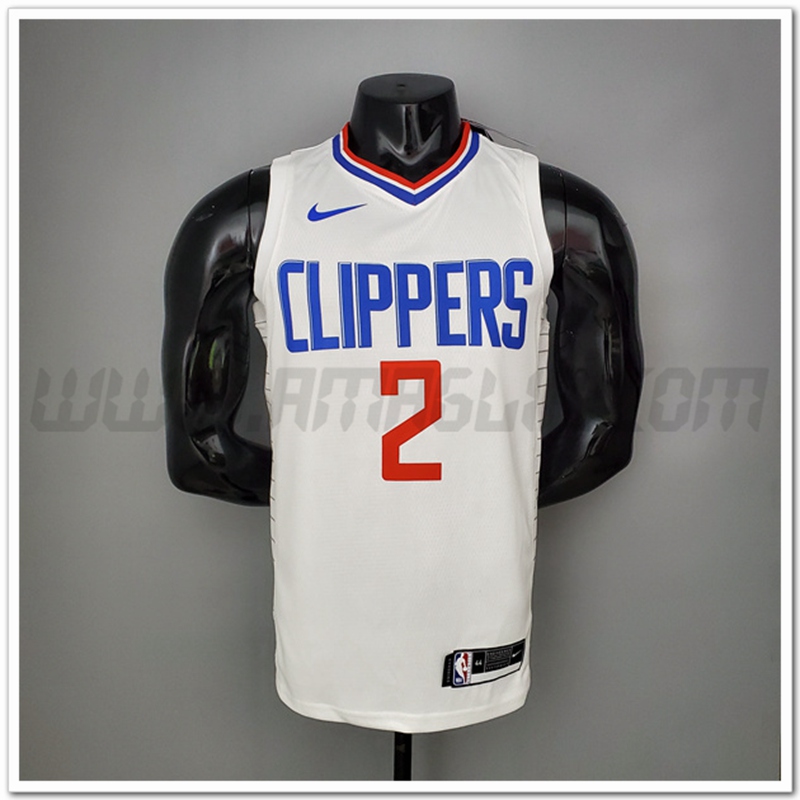 Maglia Los Angeles Clippers (Leonard #2) Bianco Limitata