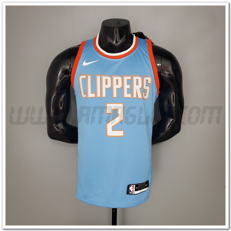 Maglia Los Angeles Clippers (Leonard #2) Blu