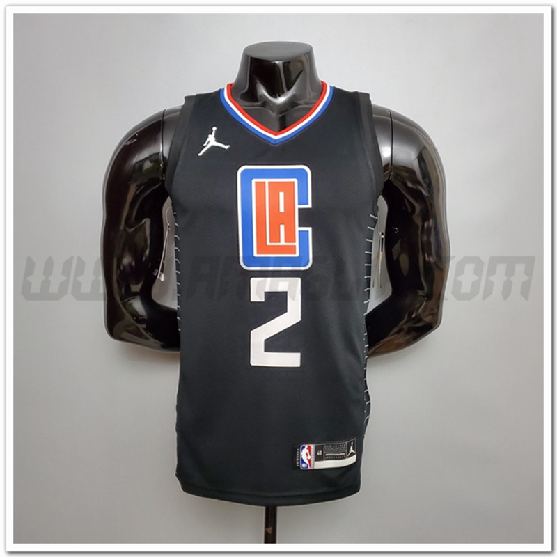 Nuovo Maglia Los Angeles Clippers (Leonard #2) Nero Theme Limited Citta