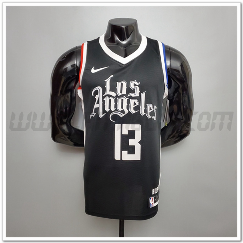 Nuovo Maglia Los Angeles Clippers (George #13) Nero