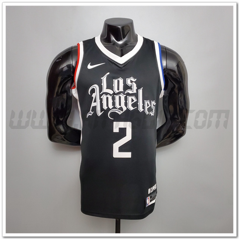Nuovo Maglia Los Angeles Clippers (Leonard #2) Nero