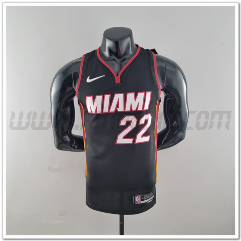 Maglia Miami Heat (Butler #22) Nero 75°anniversario