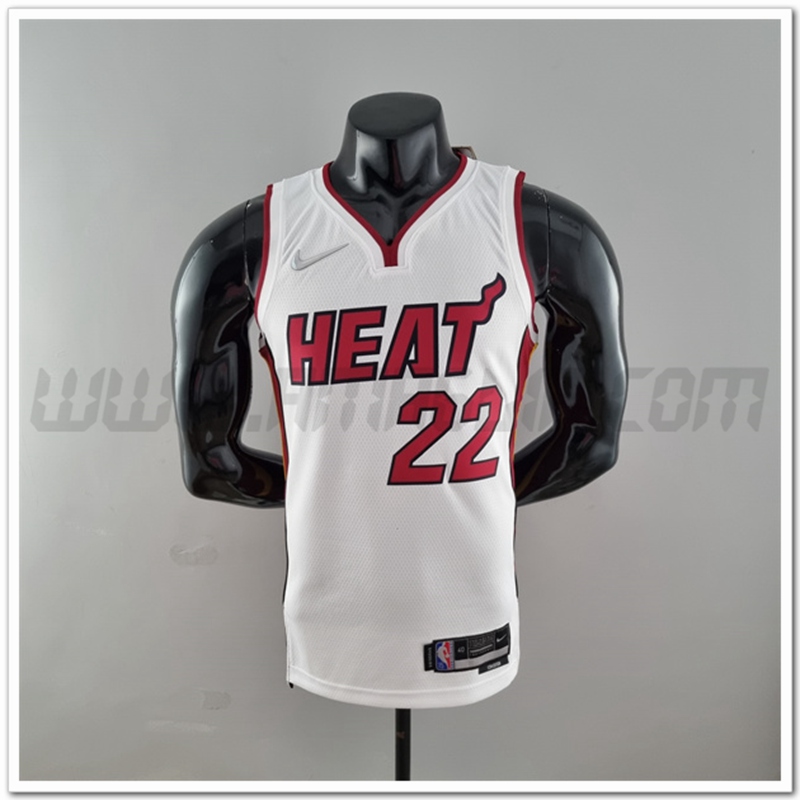 Maglia Miami Heat (Butler #22) Bianco 75°anniversario