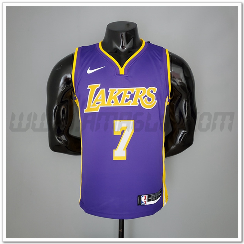 Maglia Los Angeles Lakers (Anthony #7) Porpora/Giallo