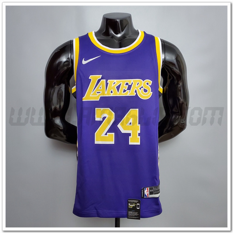 Maglia Los Angeles Lakers (Bryant #24) Porpora
