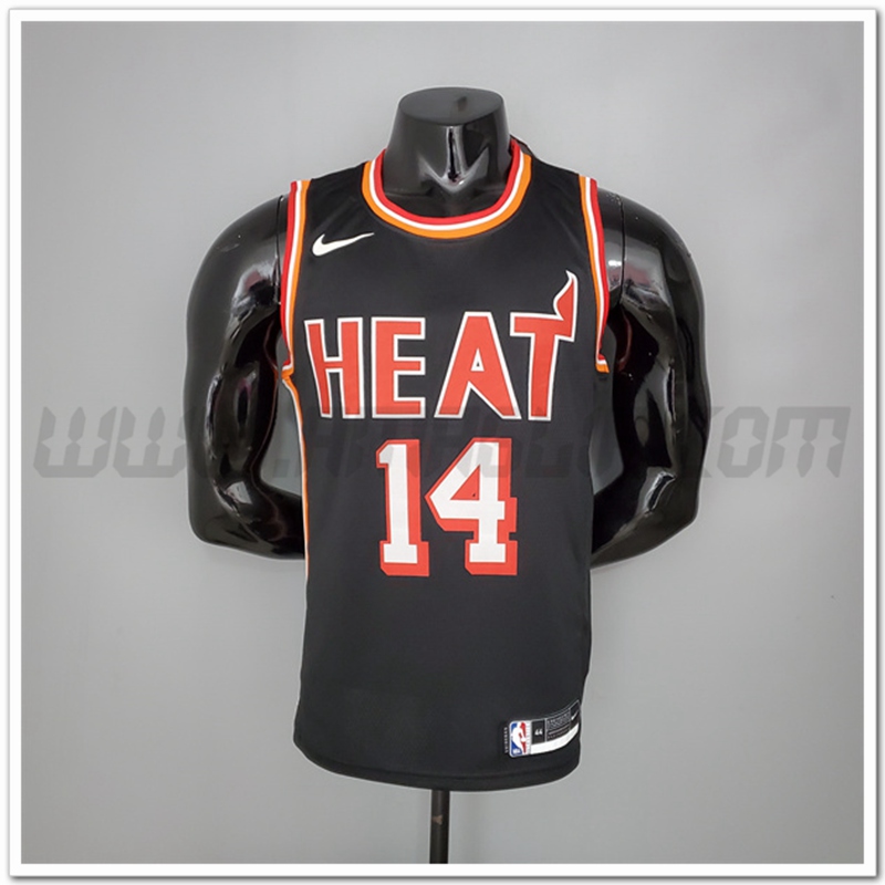 Maglia Miami Heat (Herro #14) 2018 Nero Retro Night