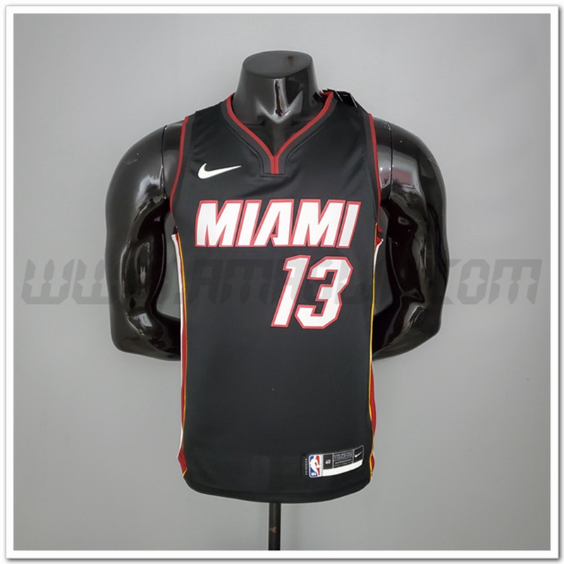 Maglia Miami Heat (Adebayo #13) Nero