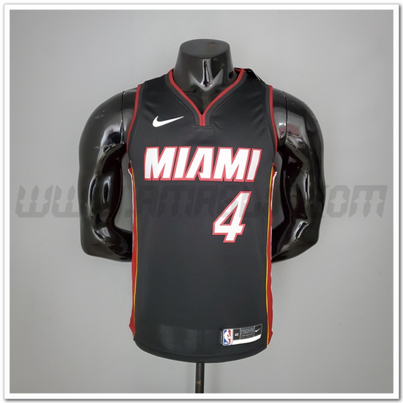 Maglia Miami Heat (Oladipo #4) Nero