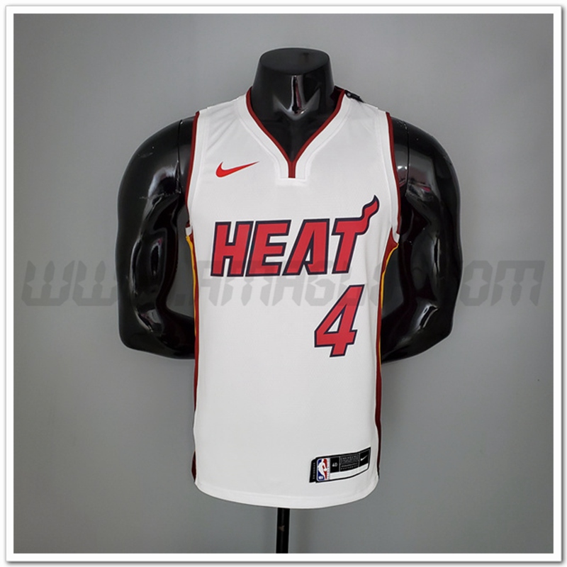 Maglia Miami Heat (Oladipo #4) Bianco
