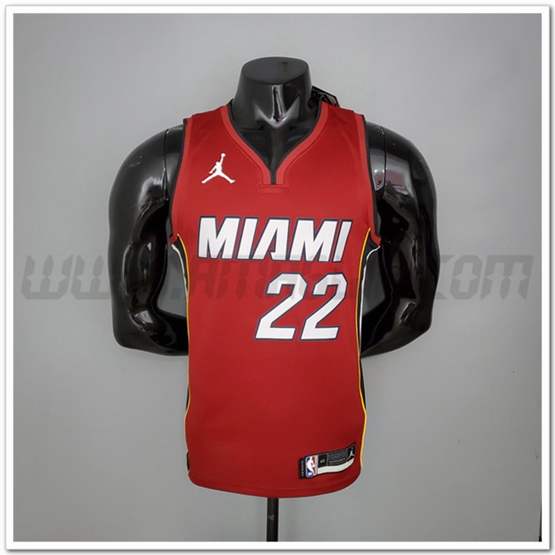 Nuovo Maglia Miami Heat (Butler #22) Vin Rosso